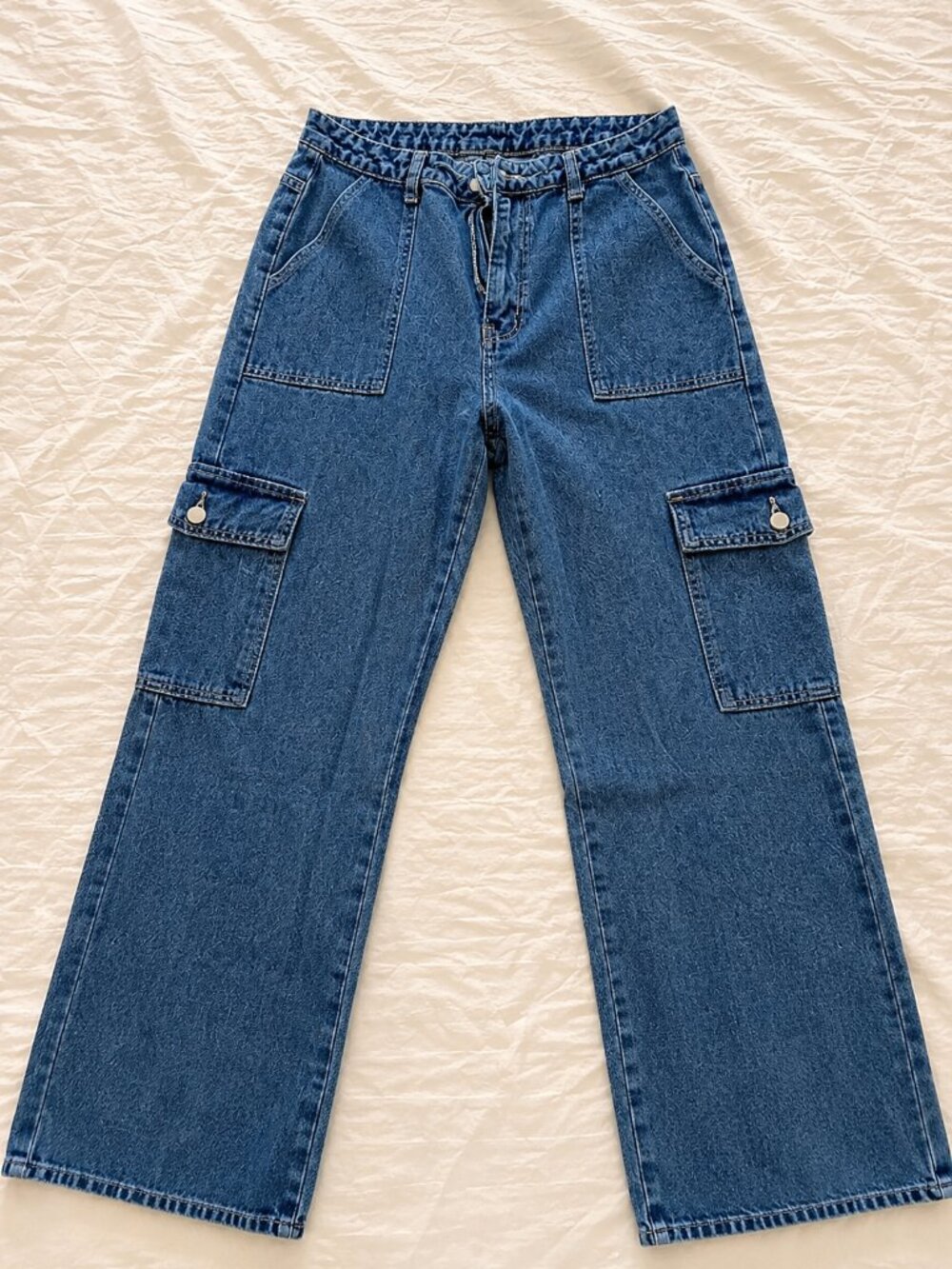 Denim Cargo Pants